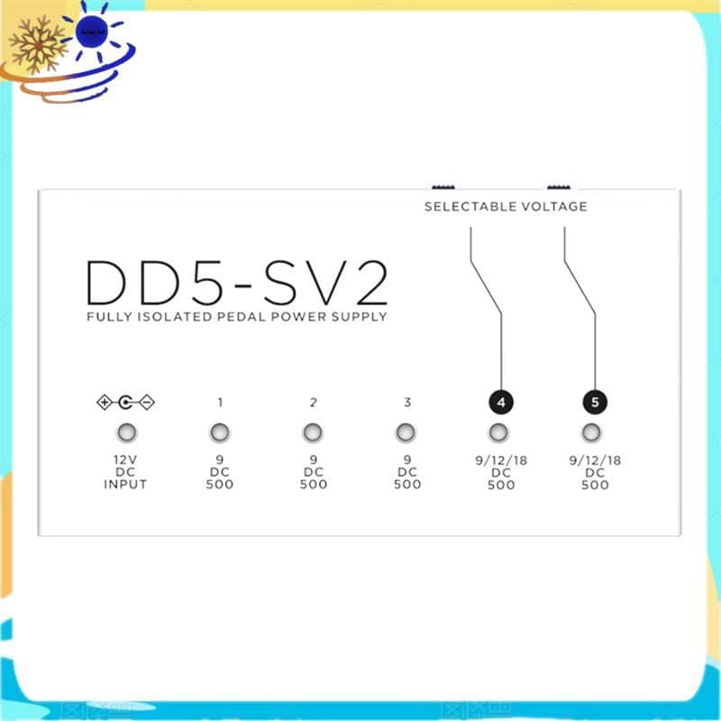 [Le's Shop] Fonte De Alimentação Com Pedal De Efeito DD5-SV2 Filtro Totalmente Isolado Ripple Redução De Ruído Digital D
