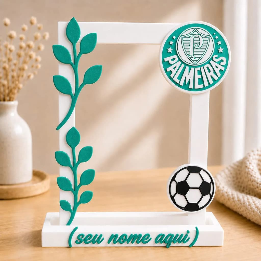 Porta Retrato Personalizado Futebol Palmeiras