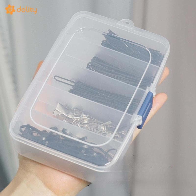 [Acituna] Caixa De Armazenamento Pequena E Transparente Para Materiais De Maquiagem , Elásticos , Artesanato Brincos .