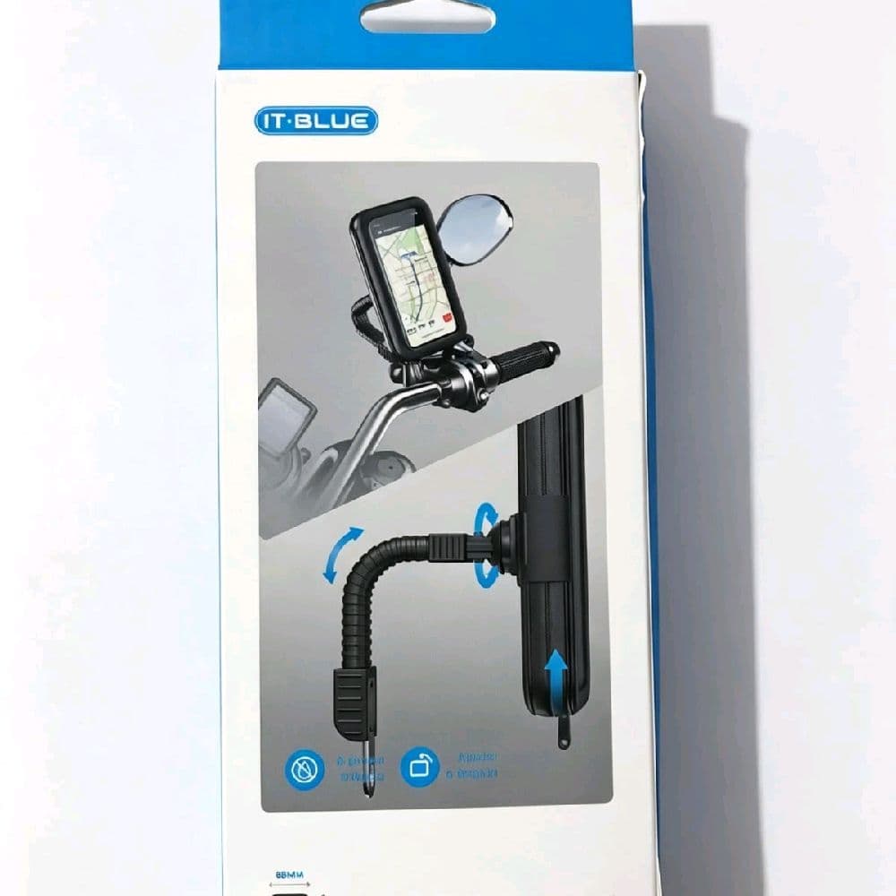 IT-Blue Suporte para Celular em Moto com Flexibilidade e Estabilidade para Navegação e Uso Diário