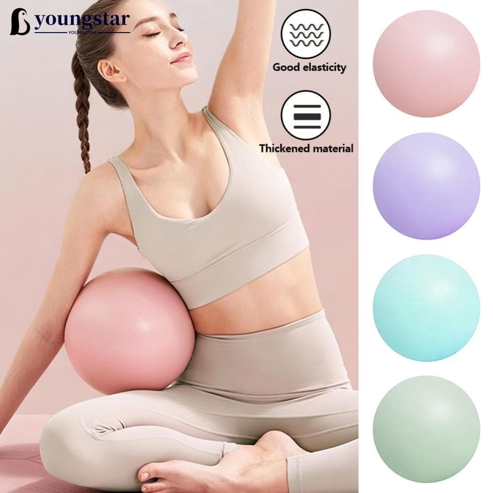 YOUNGSTAR 25cm Tipo Engrossado Ginásio Yoga Fitness Bola Anti-Explosão Diâmetro Pilates Treino Mini Escultura Pernas E Q