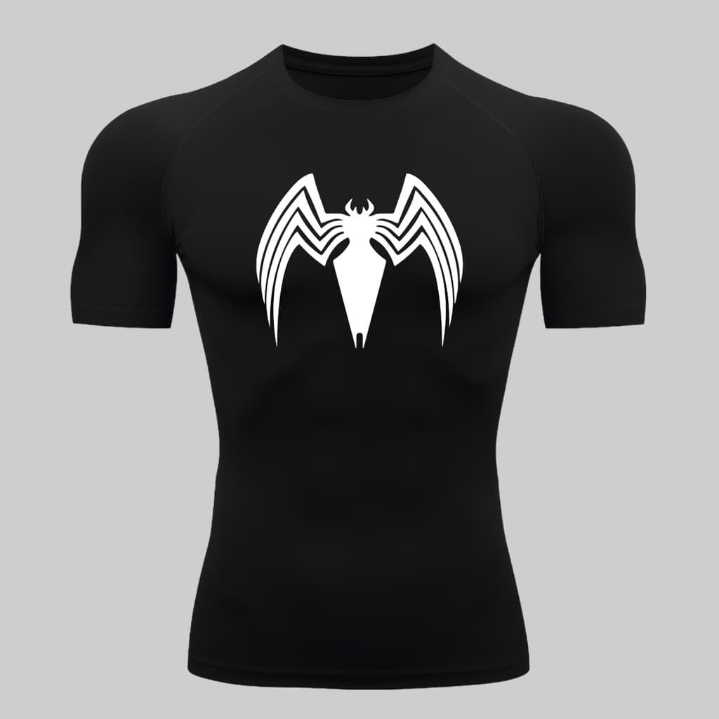 Camiseta Compressão Proteção Uv 50+ Manga Curta Venom Rash Guard