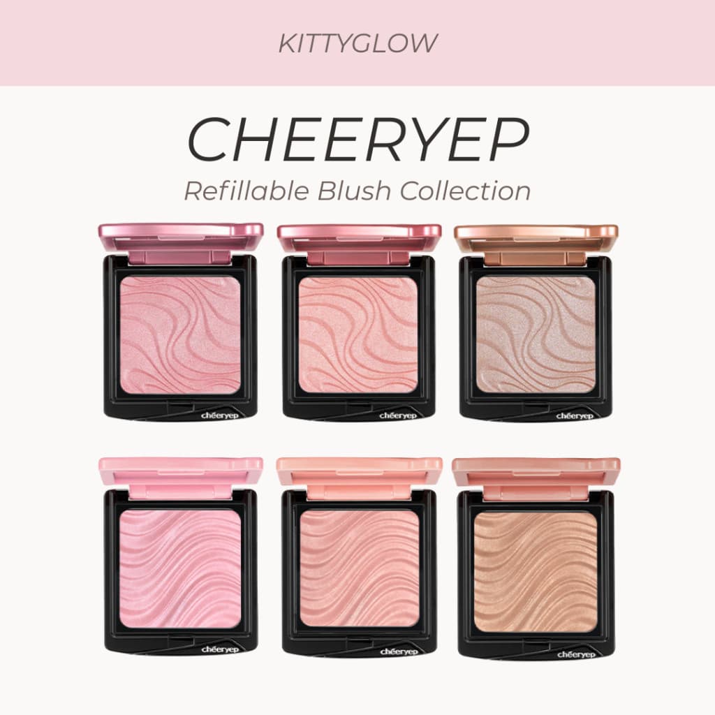 Série de Blush recarregável CHEERYEP |   Tratamento de cetim em formato de pó