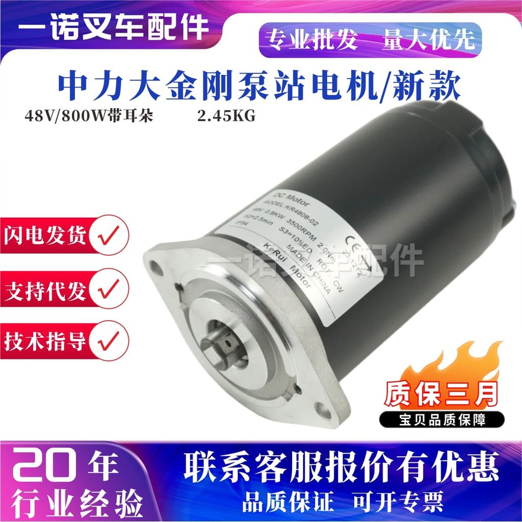 Motor de estação de bomba Zhongli Donke Kong Novo estilo 48V/800W com orelhas substitutos estilo antigo EPT20-ET motor d