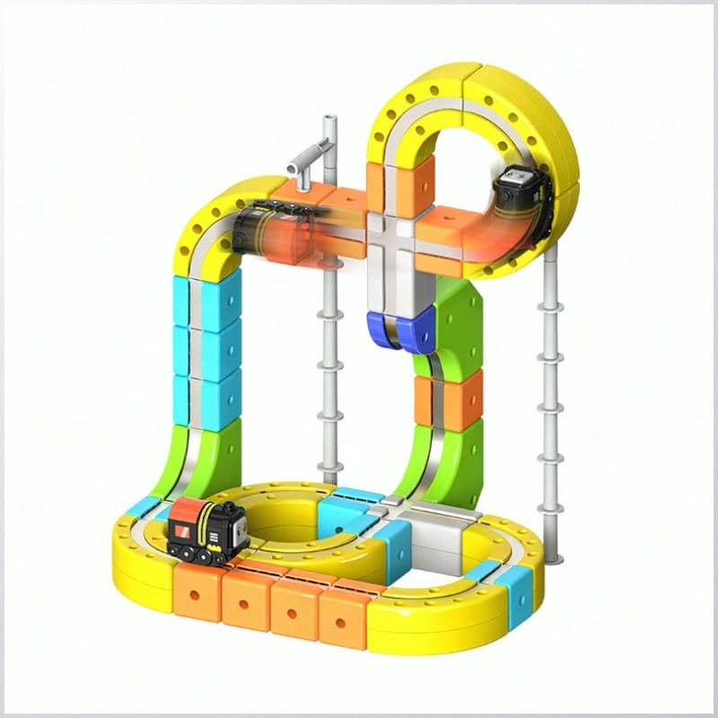 【Fácil de Montar】High-tech electric track car toys Carro de Pista/Brinquedos Elétricos/Brinquedos Infantis