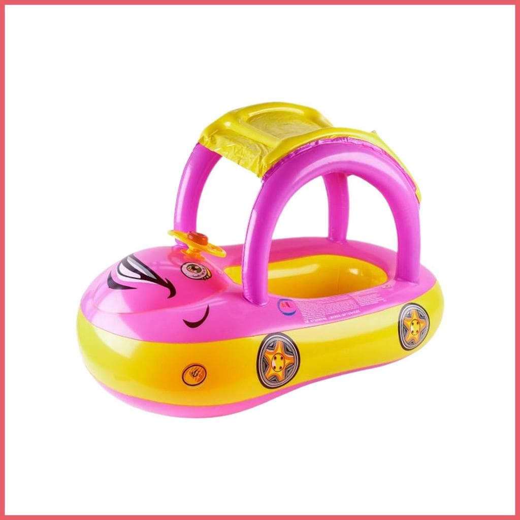 Criança Flutua Flutuação Forma Do Carro Dossel Trainer Brinquedos Nadar Para Infantil Verão Água Praia Lago Poça xurit2b