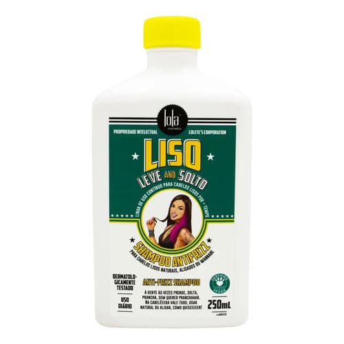 LISO LEVE E SOLTO SHAMPO ANTIFRIZZ 250mL