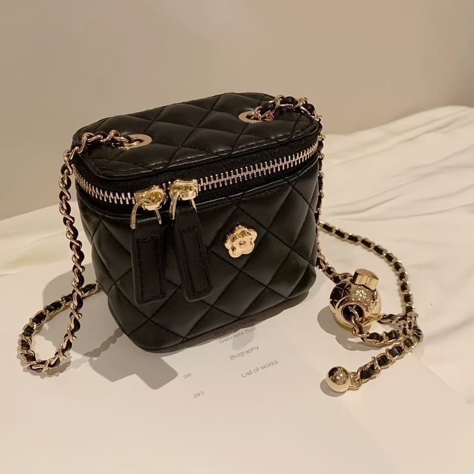 Textura de alta qualidade novo estilo jardim secreto camélia diamante corrente bolsa feminina caixa bolsa de ombro mensa