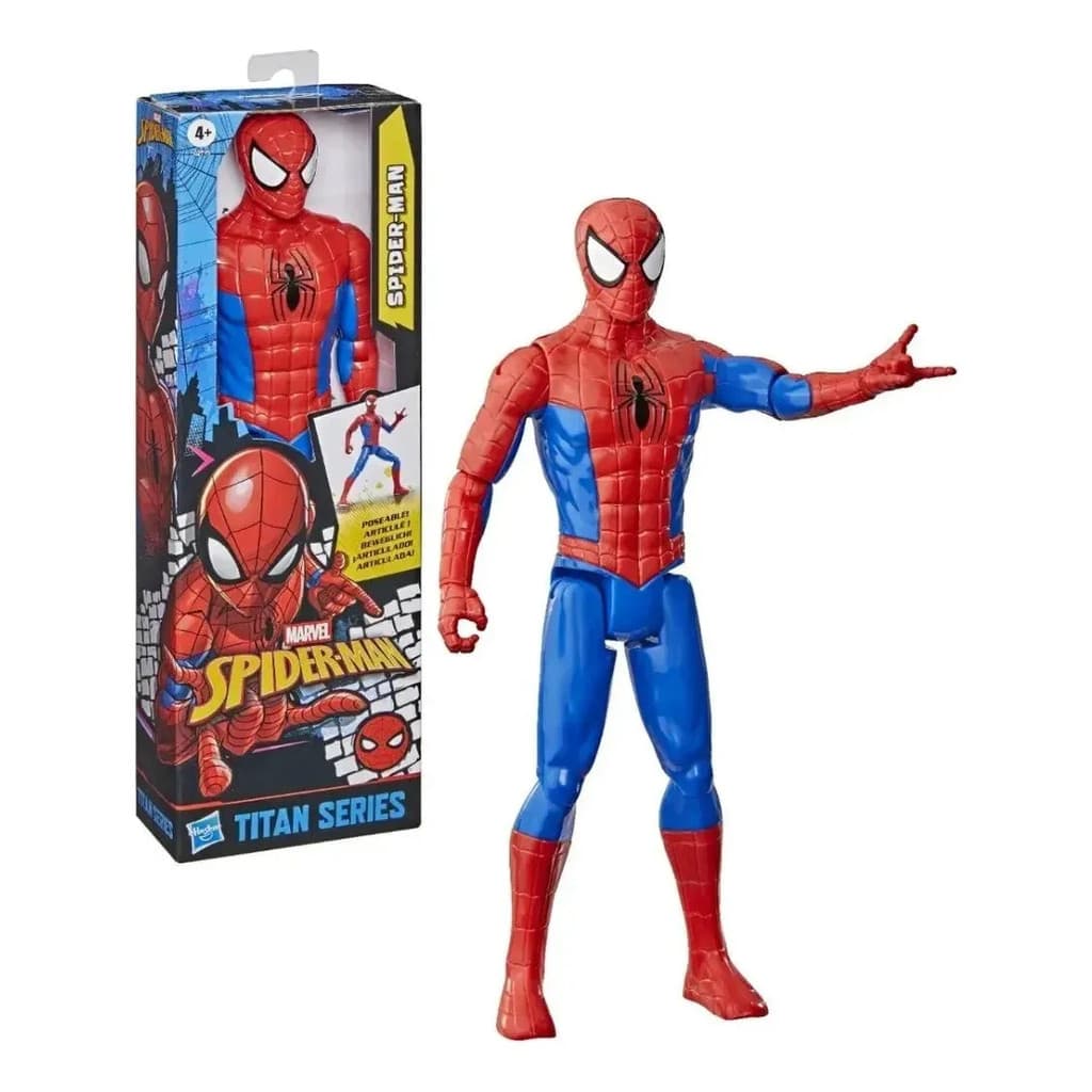 Boneco Homem Aranha Titan Hero Clássico Hasbro