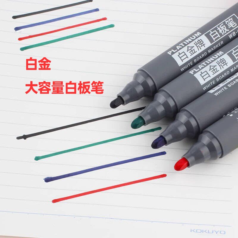 Japão Japão Japão PLATINUM PLATINUM Caneta para quadro branco Escritório Apagável Ponta redonda Caneta para quadro branc