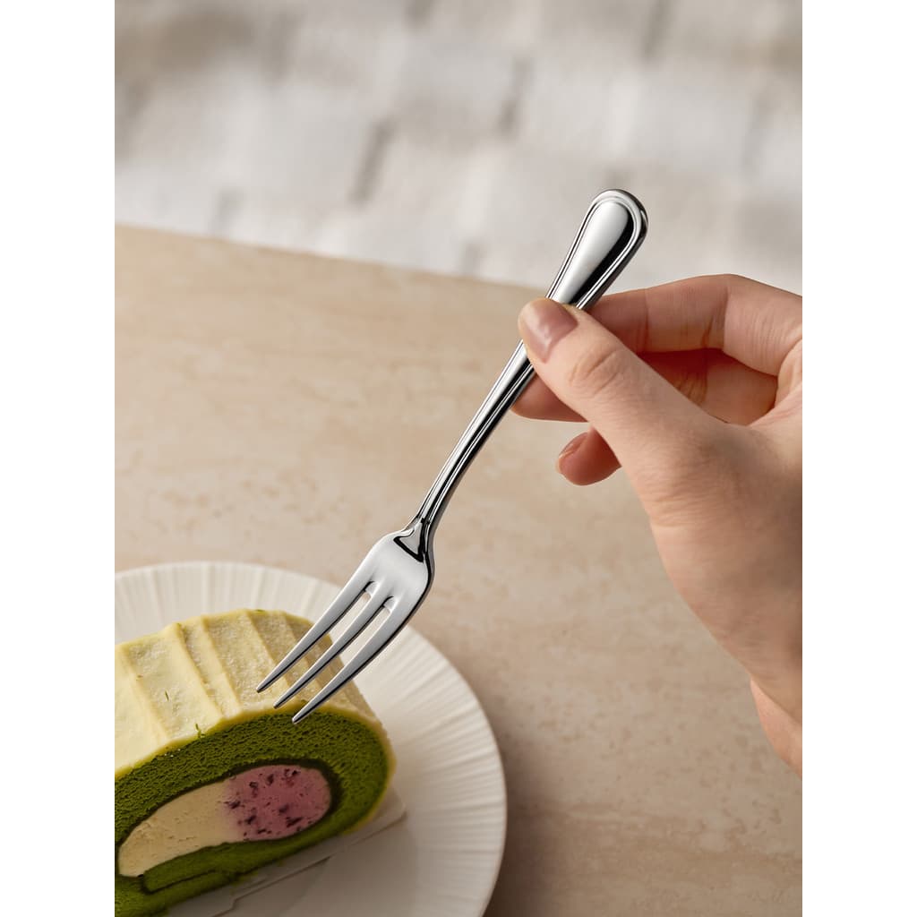Mili estilo garfo de frutas luz luxo garfo High-End sobremesa garfo doméstico bolo garfo grau alimentício aço inoxidável