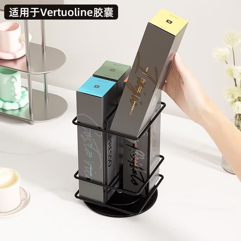 Suporte para cápsulas de café Vertuoline 40 gavetas caixa de gaveta transparente adequada para Nespresso Vertuo