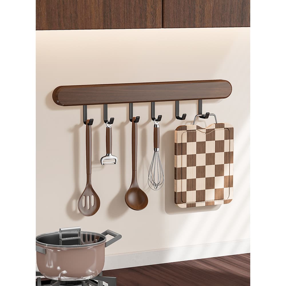 Noz cozinha gancho especial perfuração-livre rack de cozinha pendurado haste espátula colher linha gancho placa de corte