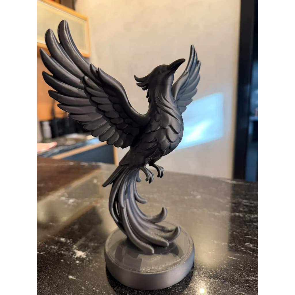 Estatueta Fênix Decorativa 25cm Enfeite Premium Mitológica