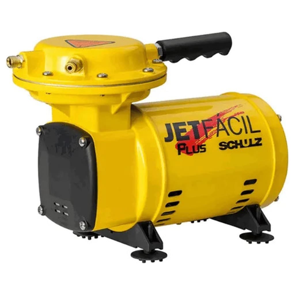 Motocompressor Ar Schulz MS2,3 Jet Fácil Plus 1/3CV 220V Monofásico 60Hz Diafragma Portátil Amarelo
