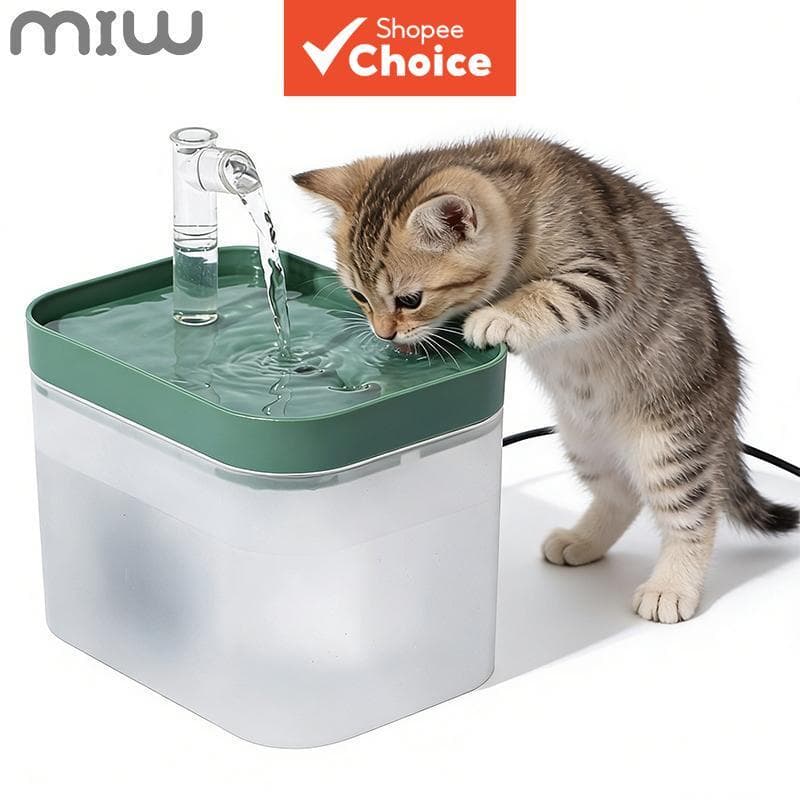 Estilo de vida - Bebedouro Automático Cross-Border Bestseller, 2L, para cães e gatos, com múltiplos filtros, bomba
