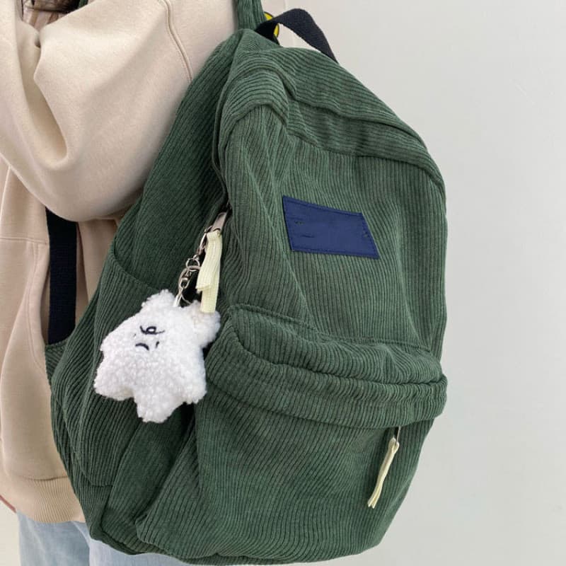 Mochila feminina júnior escola secundária estudantes universitários nicho sentir mochila japonesa veludo Campus american