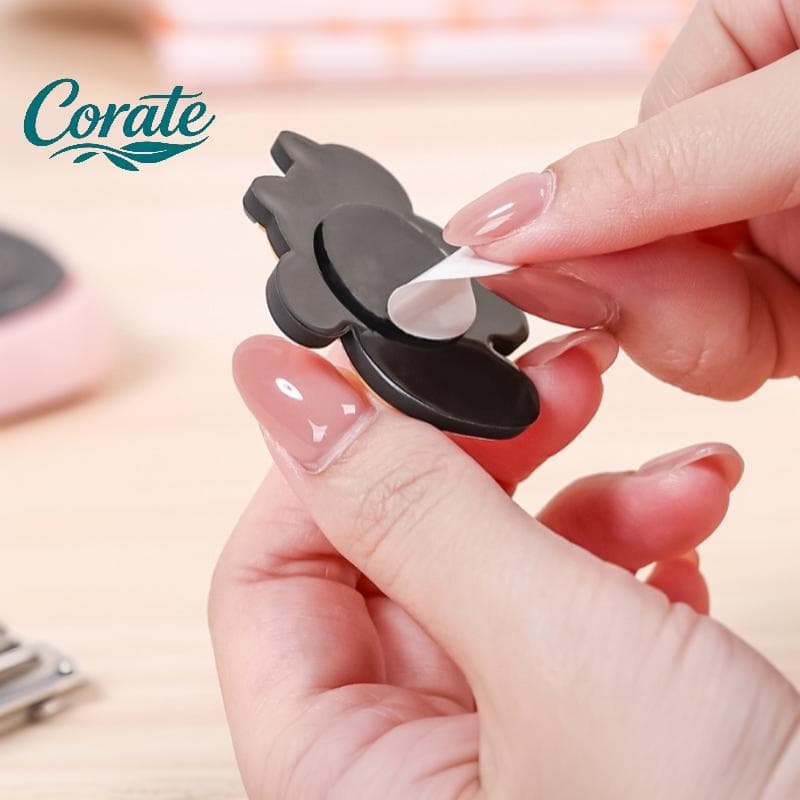 [Corate] Mini Suporte Para Cabo De Dados De Mesa À Prova D'água Silicone Organizador Carregador De Telefone Cabos De Fon