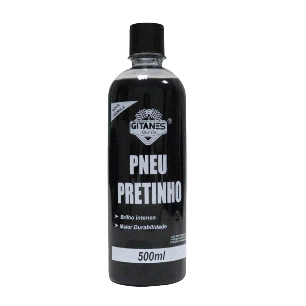 Pretinho Para Pneu Automotivo 500ml Brilho Intenso