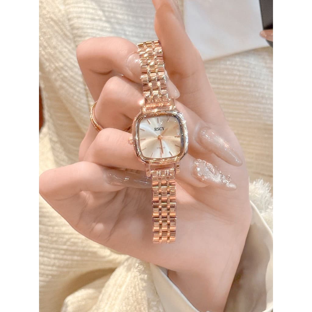 relogio feminino pequeno delicado relogio feminino Ruishi Kaiyue novo estilo relógio feminino luz luxo nicho feminino es