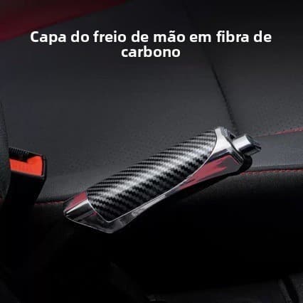 Capa Decorativa Exclusiva De Fibra De Carbono Para Freio De MãO De ProteçãO De Carro, Capa De Freio De MãO De Carro Com