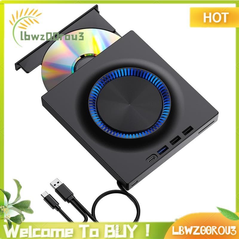Unidade Óptica Externa USB Portátil CD DVD Player Queimador Placa De Expansão Desktop Computador Externo Notebook Gravaç