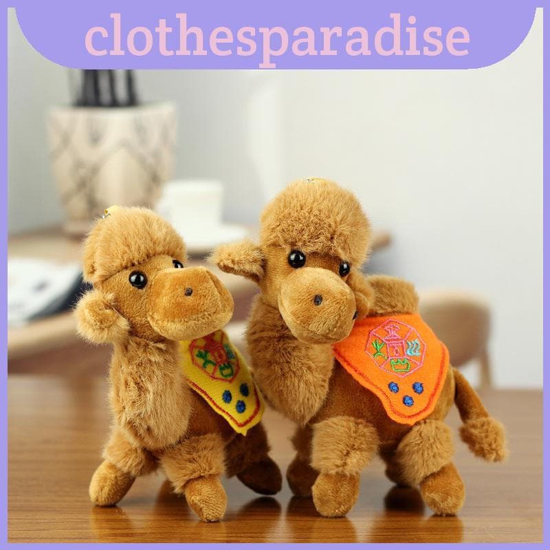 Adorável Deserto Camelo Brinquedo De Pelúcia Macio Animal 15cm Lembrança Perfeita Para Crianças