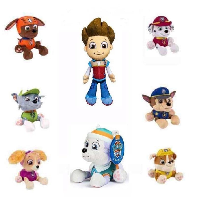 Brinquedos de pelúcia da Patrulha Canina de 18cm: Ryder, Chase, Zuma, Everest, Skye, bonecos de pelúcia de cachorro.