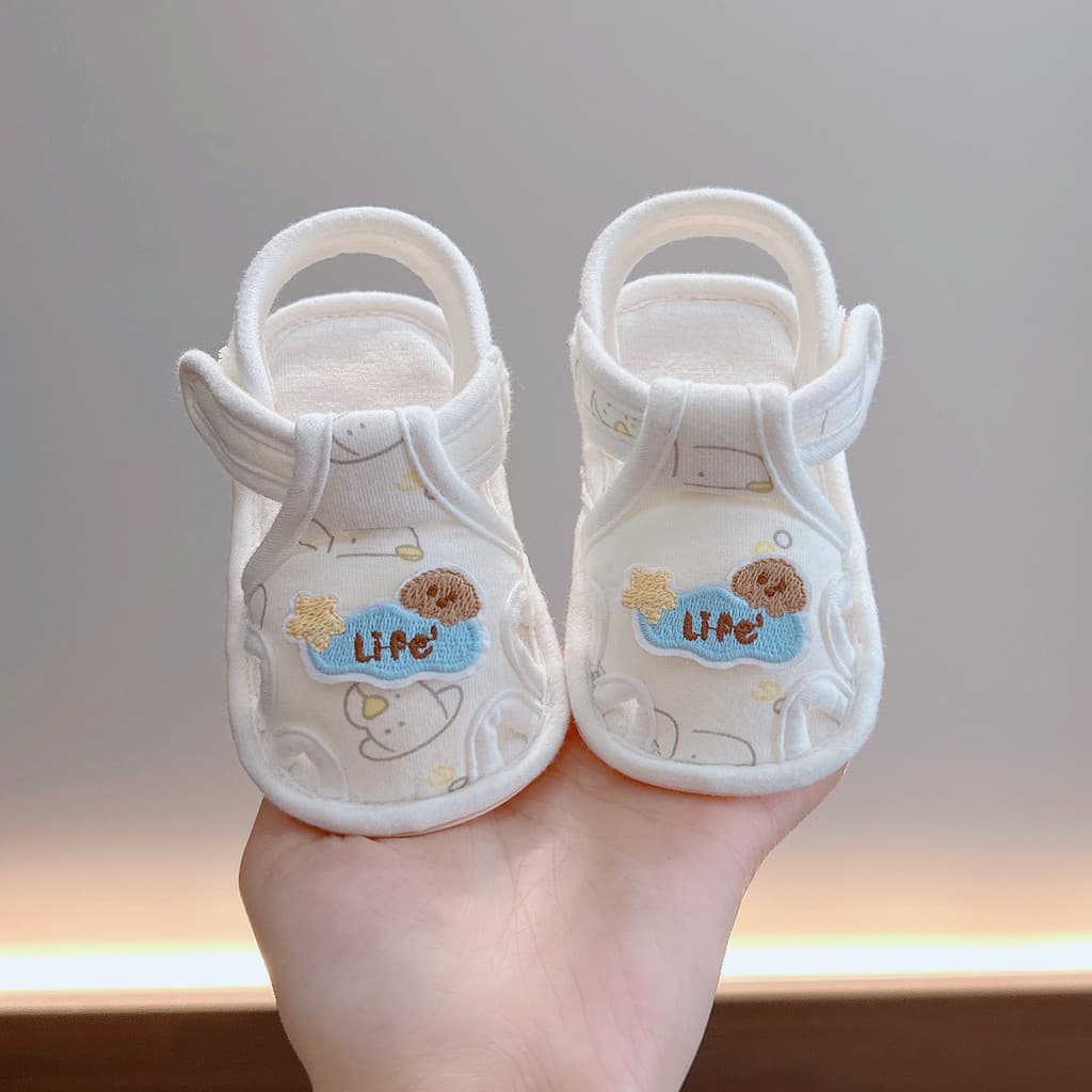 Sandálias fofas para bebês, verão, meninos, meninas, mês pequeno, idade, bebês, sola macia, sapatos de caminhada, Anti