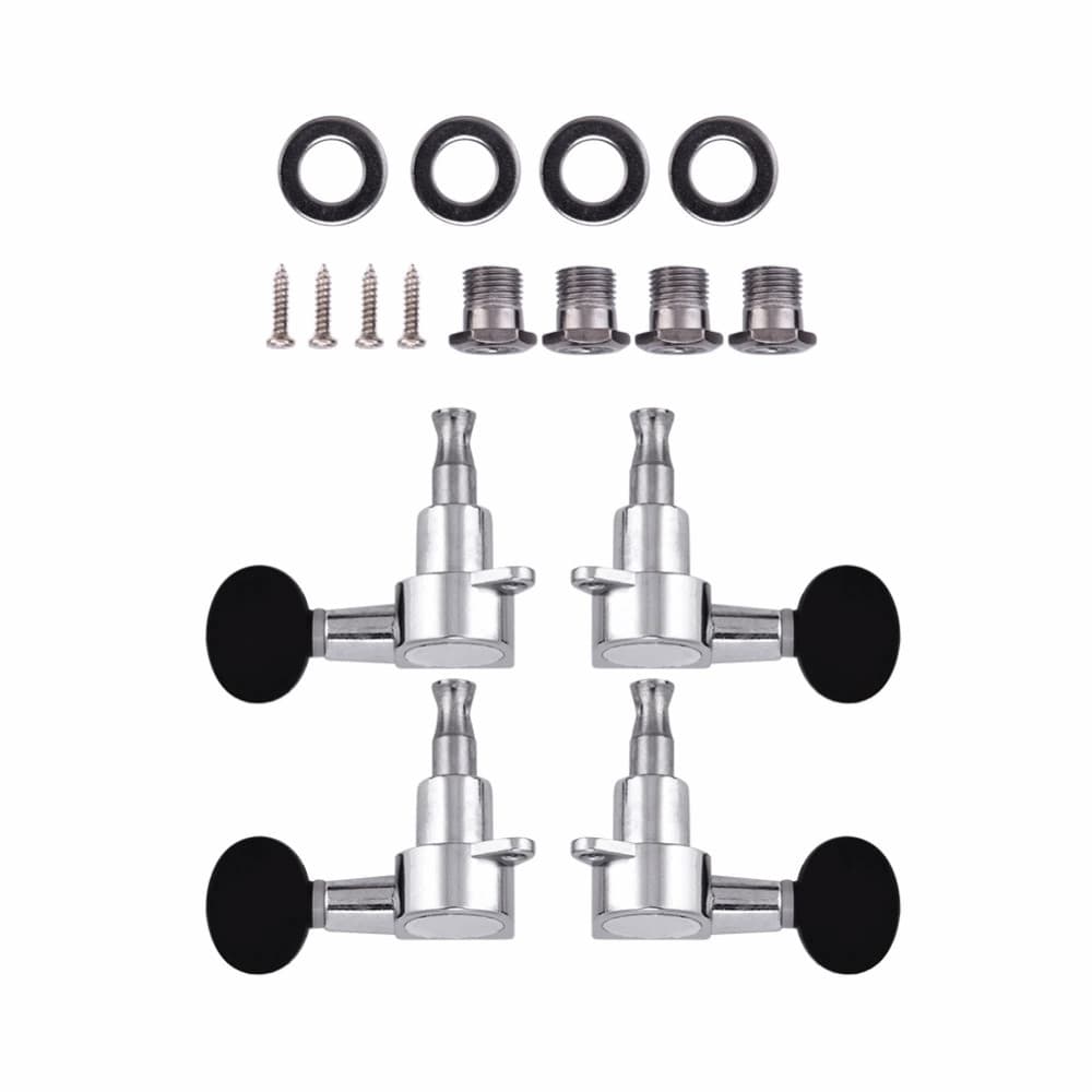 Ukulele| Cabeças , Liga De Zinco + Plástico Prata Preto Pinos De Afinação De , Configuração 2L2R