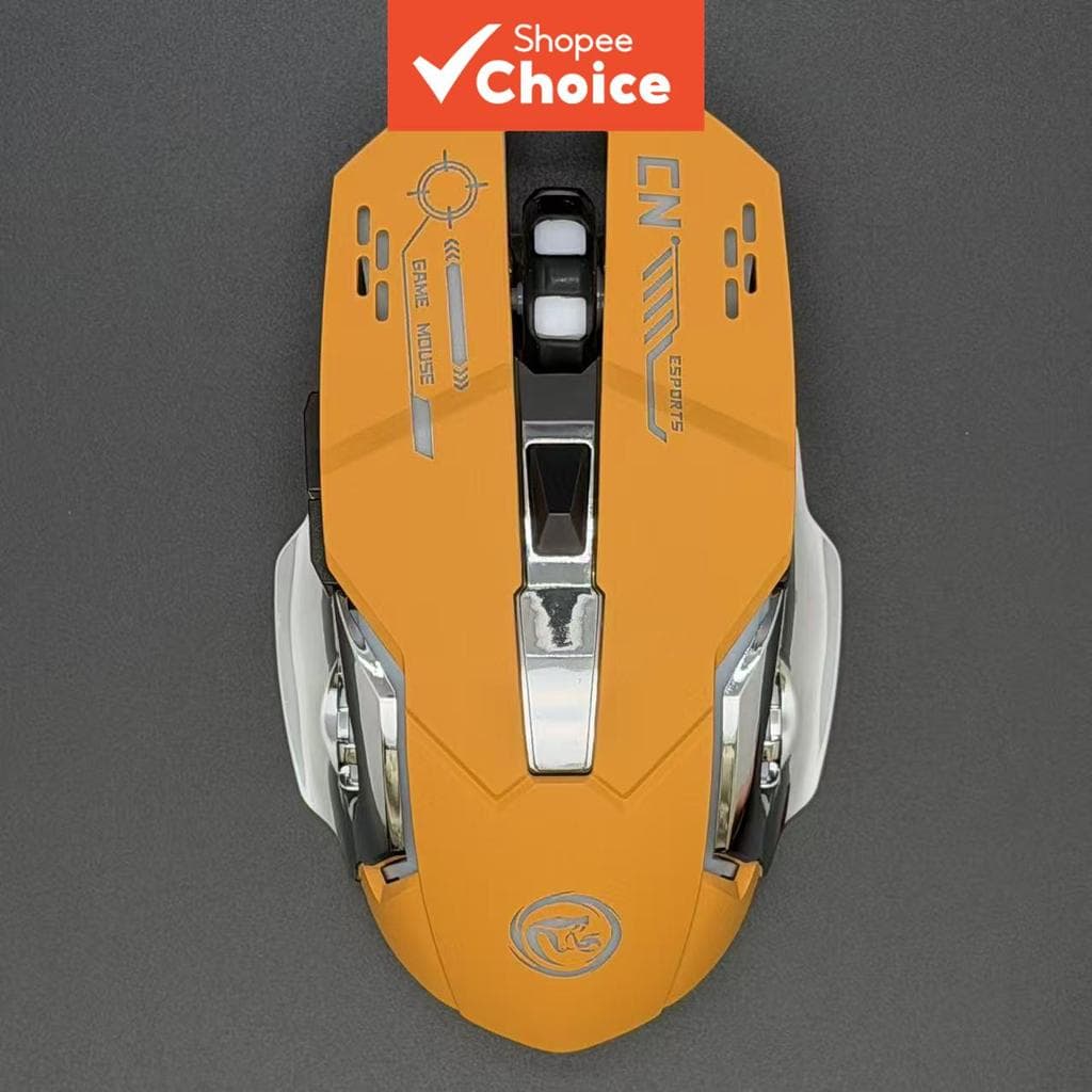 Mouse Sem Fio, Mouse Gamer Luminoso Silencioso Recarregável 2.4G Bluetooth Duplo
