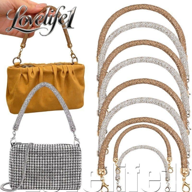[Entrega Rápida] Alça De Bolsa De Liga De Strass – Corrente Ombro Moderna Acessórios De Mochila De Reposição Peças DIY P