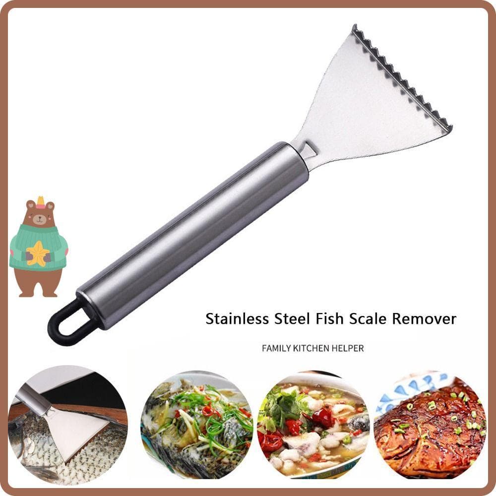 Removedor De Escama De Peixe , Raspador Com Cabo Liso De Aço Inoxidável , Ferramentas De Frutos Do Mar De Fácil Ma