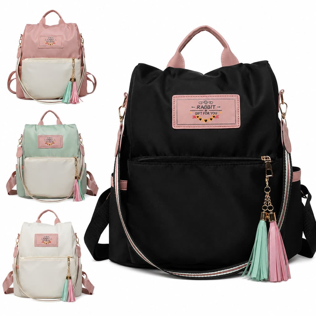 Mochila Anti-roubo Multifuncional Feminina Oxford Pano Impermeável Mochila De Estudante Mochila De Grande Capacidade