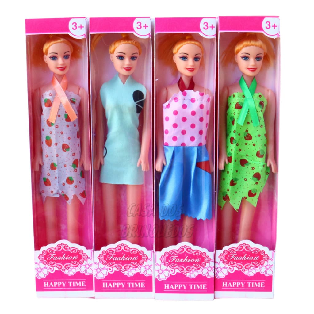 Kit Com 10 Bonecas Plástico  Prenda Doação Brinquedo Atacado