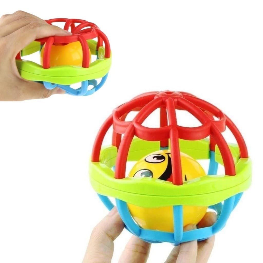 Brinquedos para bebê Chocalho Silicone Bolinha Macia Bebe Mordedor Brinquedo Bola
