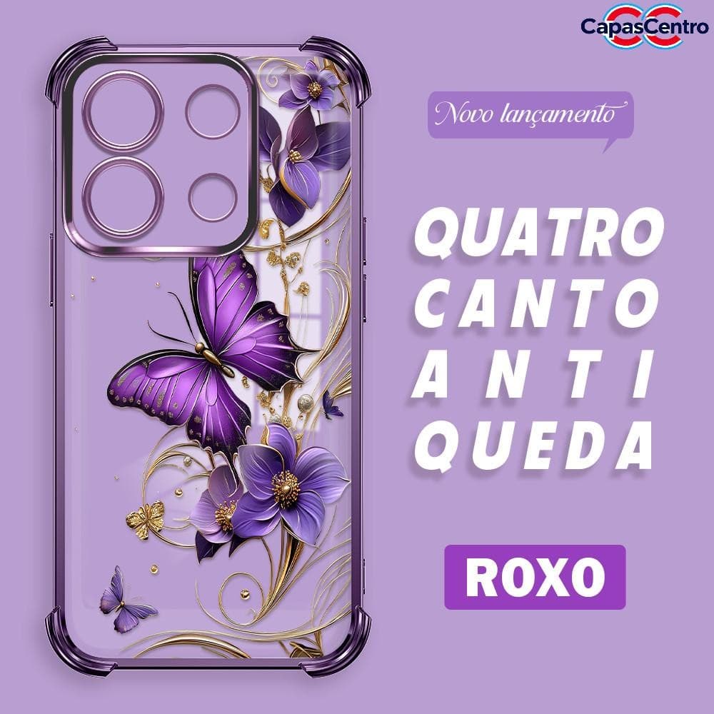 Capa Para Xiaomi Poco X6 Redmi Note 13 Pro 5G Capinha Anti Choque Case Transparente 0647 FS