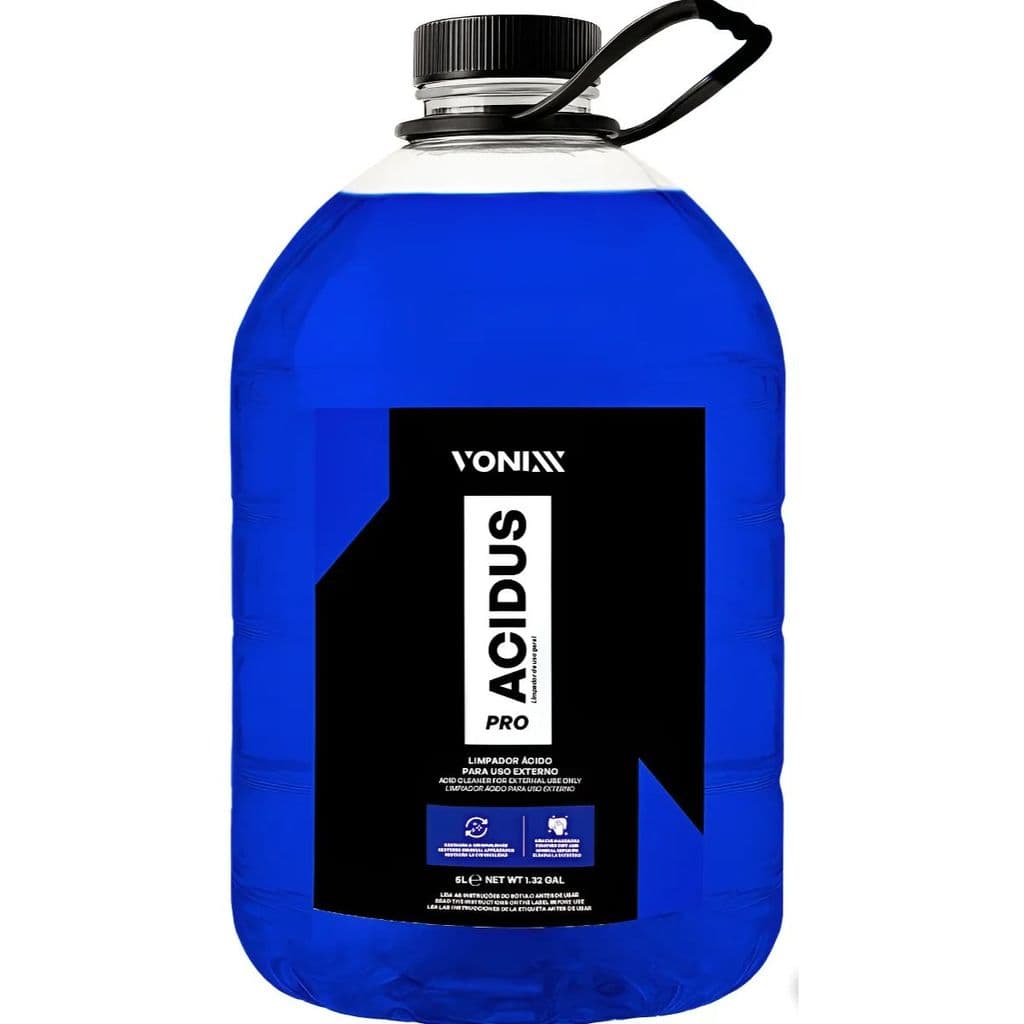 Acidus Pro Vonixx 5l Limpador Ácido Limpeza Externa Multiuso