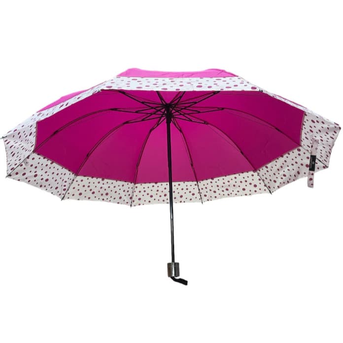 Kit 10 Sombrinhas Bolinha Dobrável – Tamanho Grande, Cores Sortidas, Modelo Prático WL-32