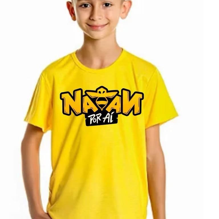 Camiseta Infantil Natan Por Ai Skate Unissex YouTuber