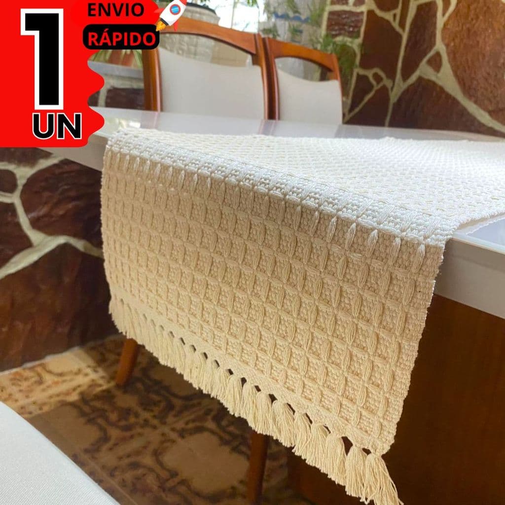 Centro de Mesa Cru Tear Manual  Premium 1,50M –Elegante e Sofisticado para Sala, Cozinha e Evento