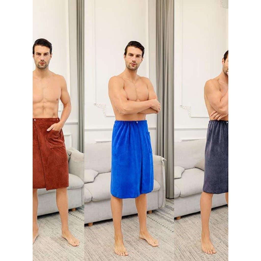 Toalha de banho masculina tamanho grande pode usar saia de banho adulto Robe banho absorver água sem fiapos engrossado b