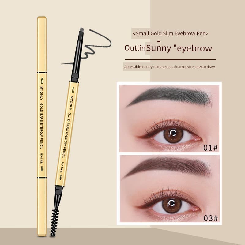| 【henna para sobrancelha】 | ✍Pequena barra de ouro lápis de sobrancelha feminino à prova dwaterproof água à prova de su