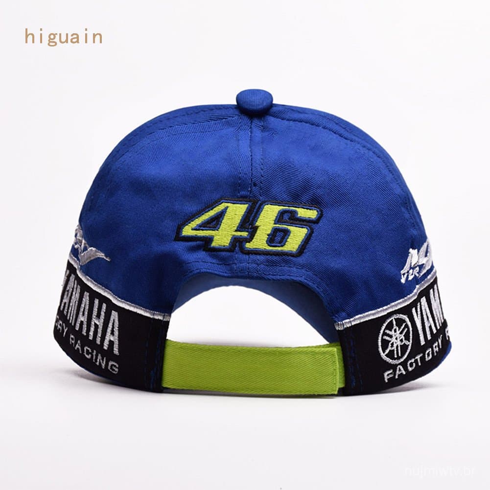 VR-46 Chapéu De Corrida Yamaha Homens Bonitos Chapéus Azuis