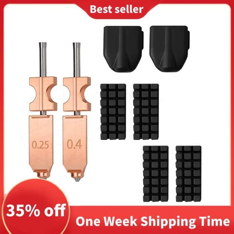 Para Bico De Substituição De Impressora 3D Adverturer Ad5x-Aço Endurecido Bimetálico Com 2 Meias + 4 Limpadores Peças De