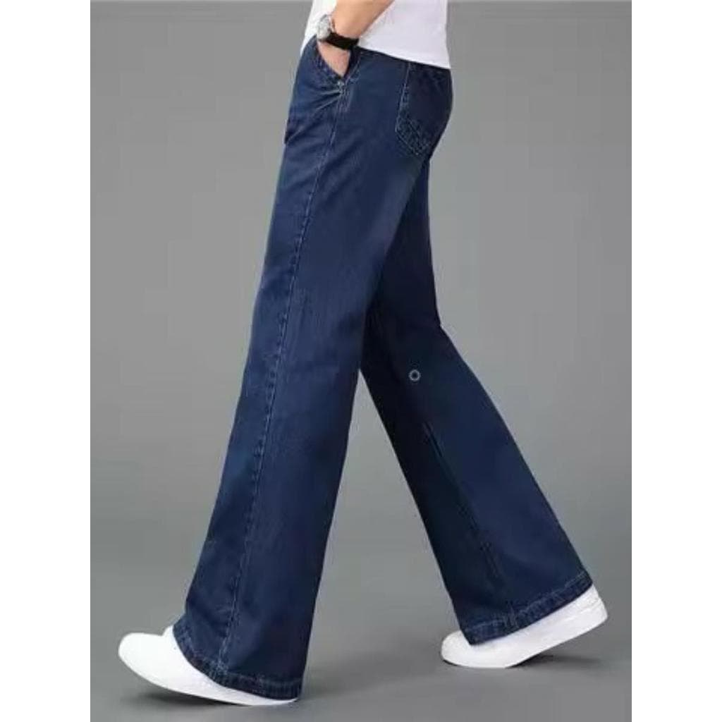 Forro de lã engrossado na moda Jeans meninos inverno novo estilo masculino juventude em linha reta solta All-Match calça