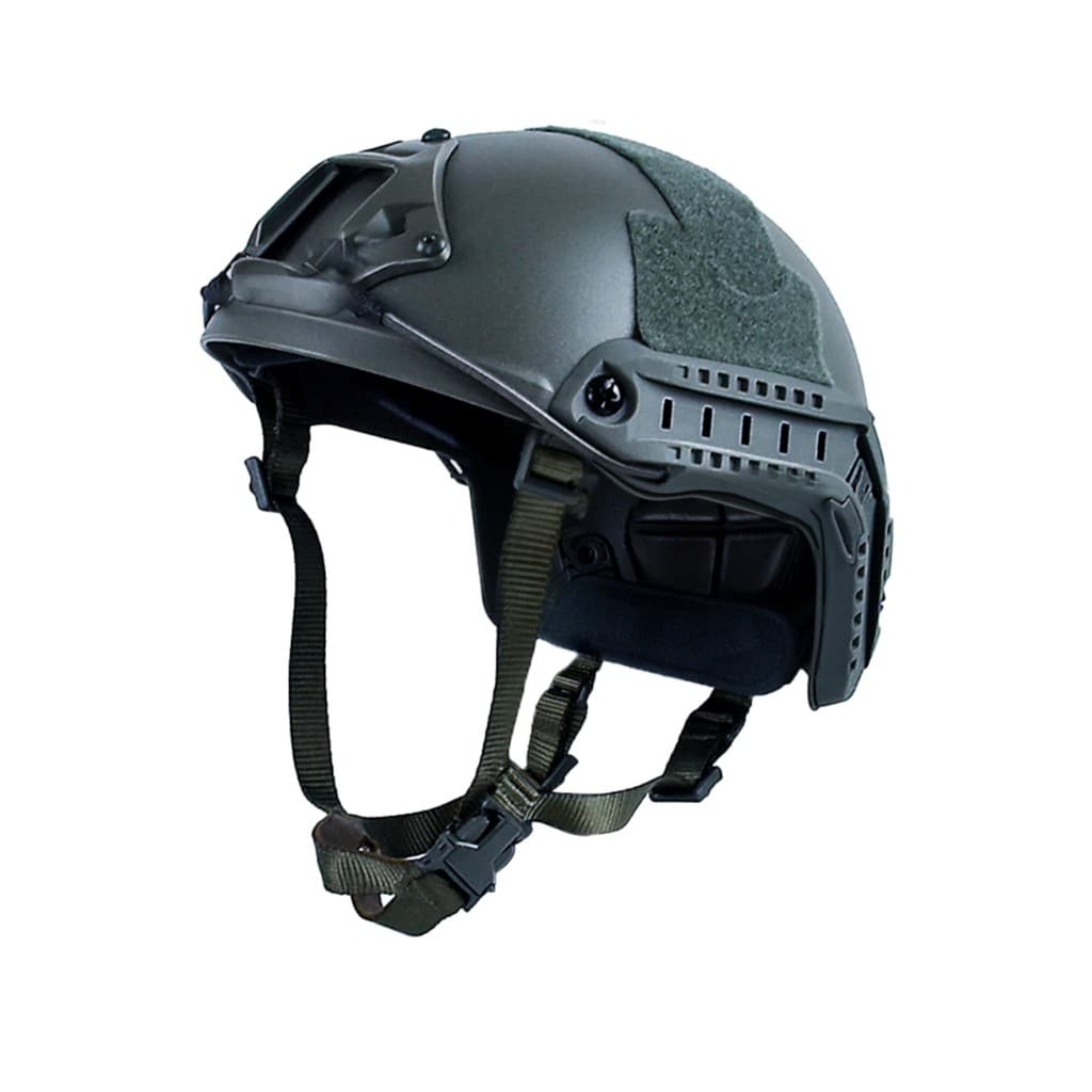 Capacete tático rápido ao ar livre adaptar-se ao fone de ouvido tático ciclismo amortecimento resistente a choques leve
