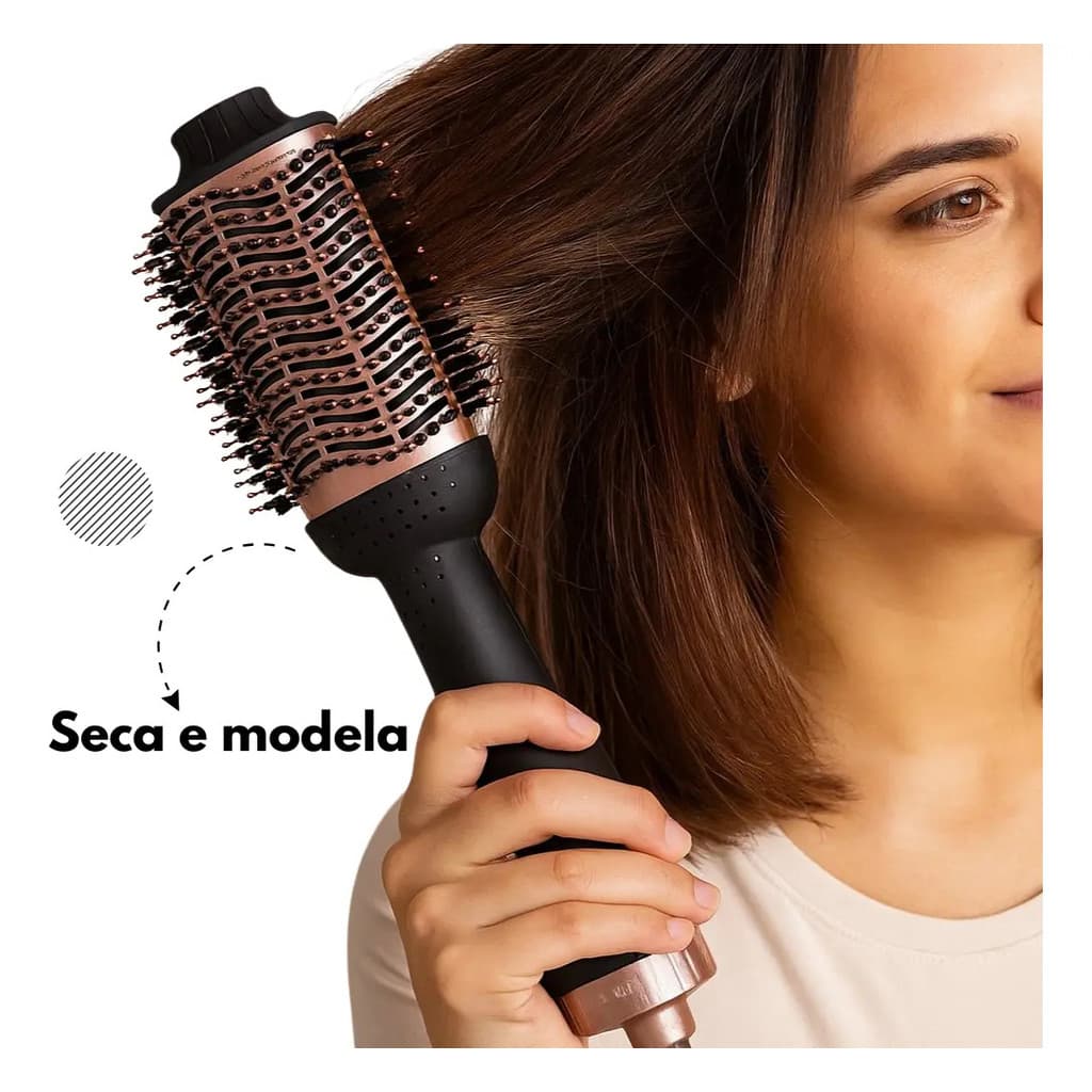 Escova Secadora de Cabelo Profissional Bivolt 1300W