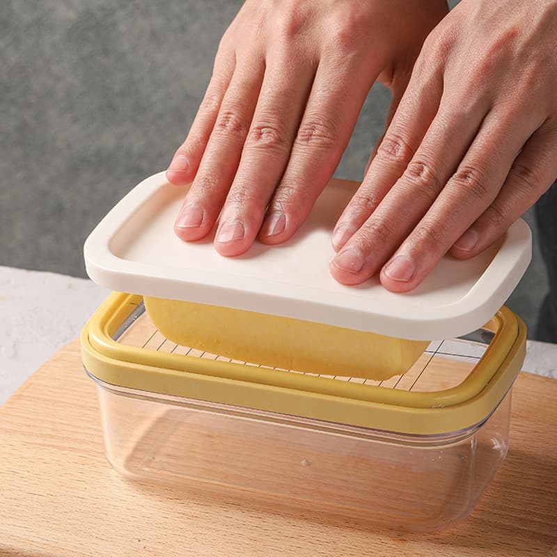 Caixa de cortador de manteiga cortador de manteiga geladeira caixa de armazenamento fresco caixa de vedação com tampa ca