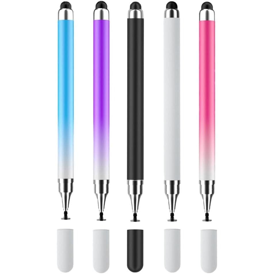 Stylus Pen for Touch Screens(5pack), 2 in 1 High Precision & Sensitivity Capacitive Pens for iPad iPhone Android Tablets